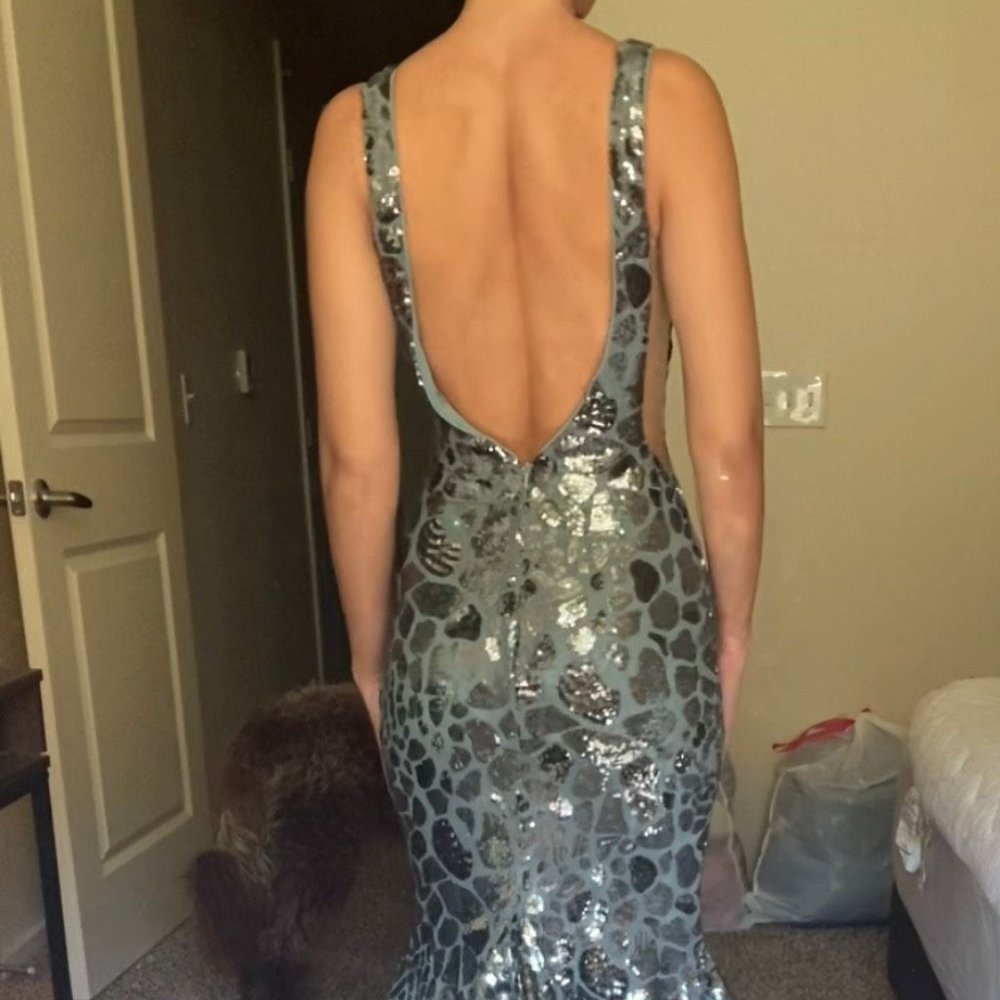 Jovani Sage Sequin Mermaid Dress - Picture 10 of 13